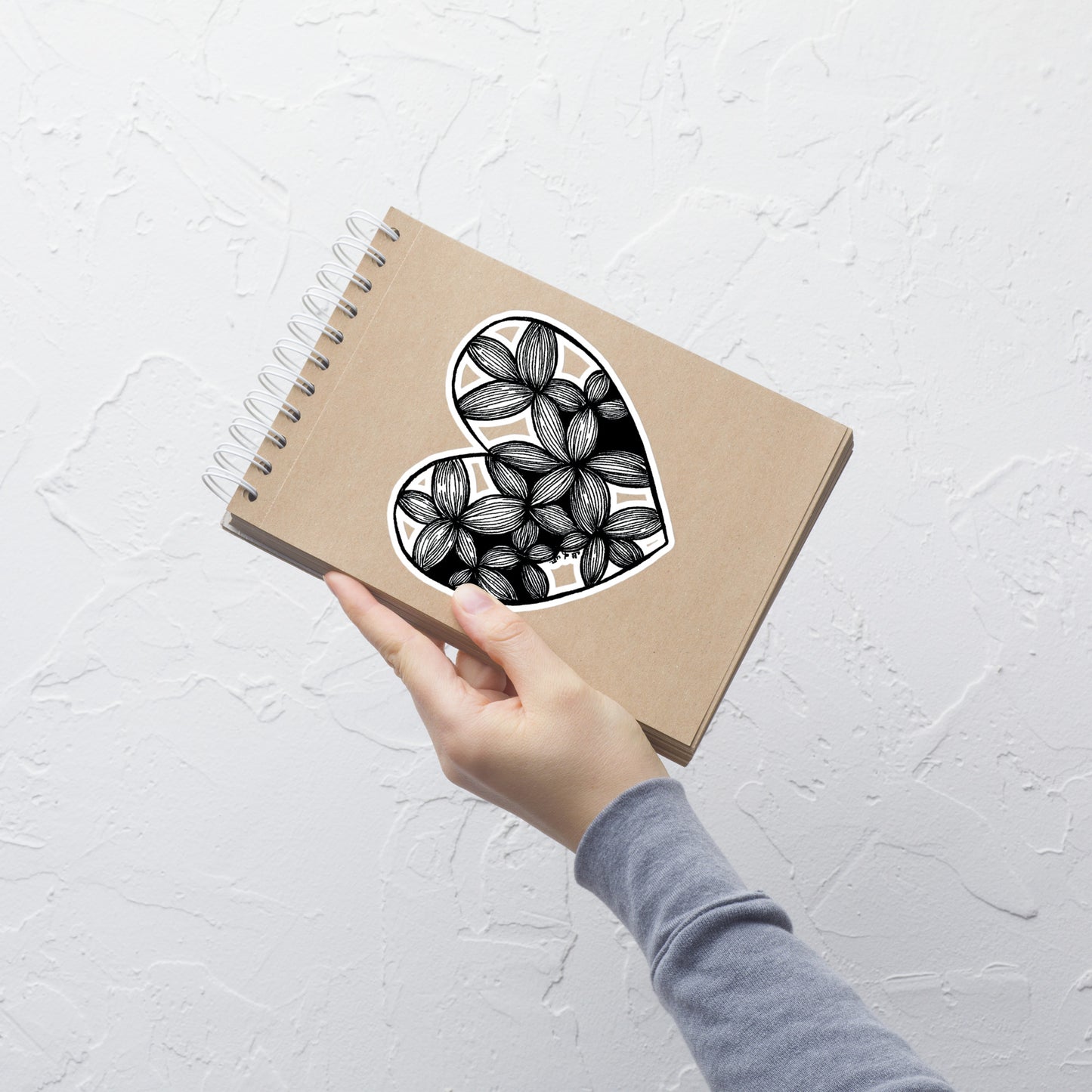 7 of hearts - vinyl sticker
