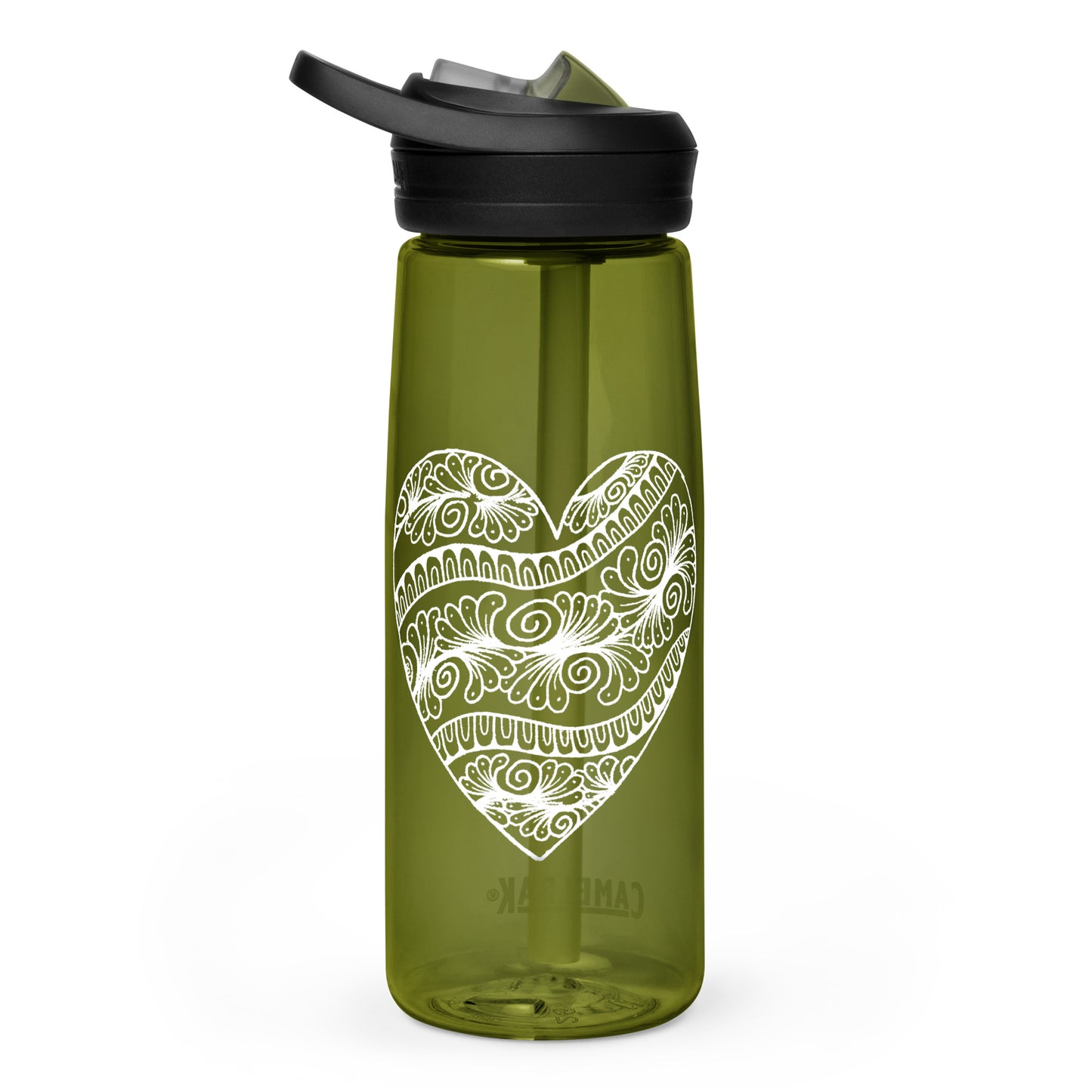 3 of hearts - Camelbak Water Bottle