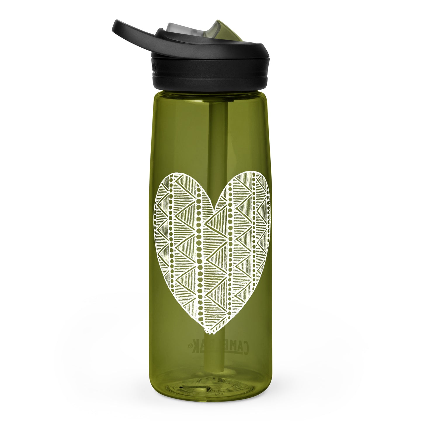 6 of hearts - Camelbak Water Bottle