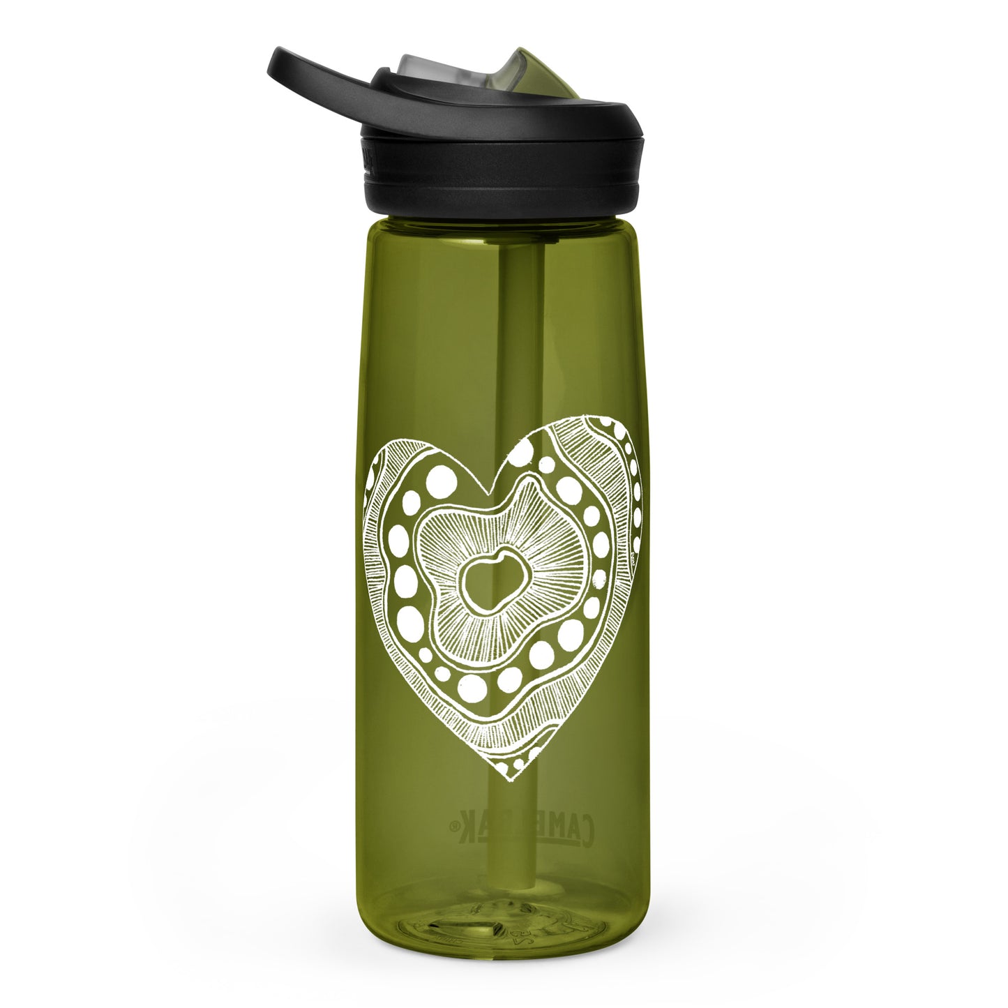 12 of hearts - Camelbak Water Bottle