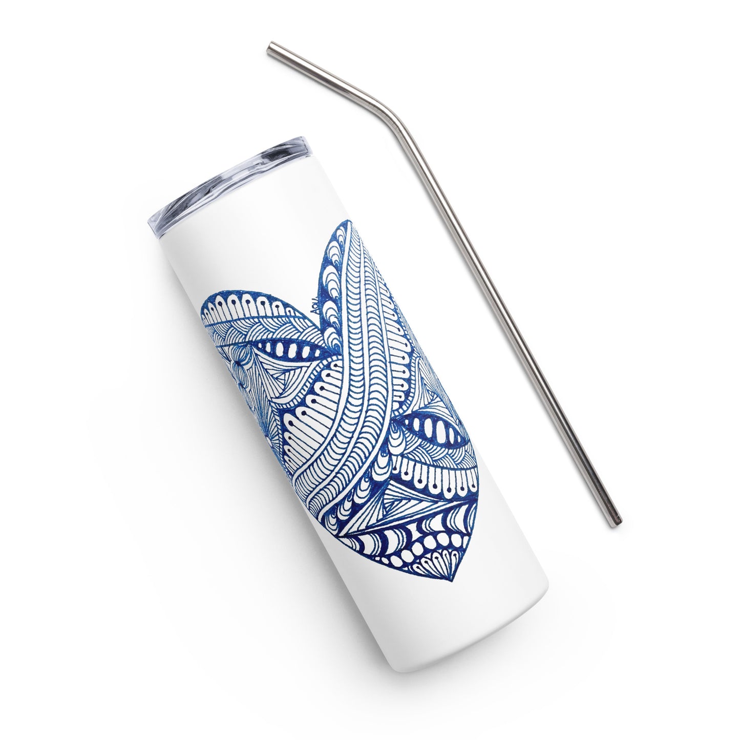 9 of hearts - Stainless Steel Tumbler