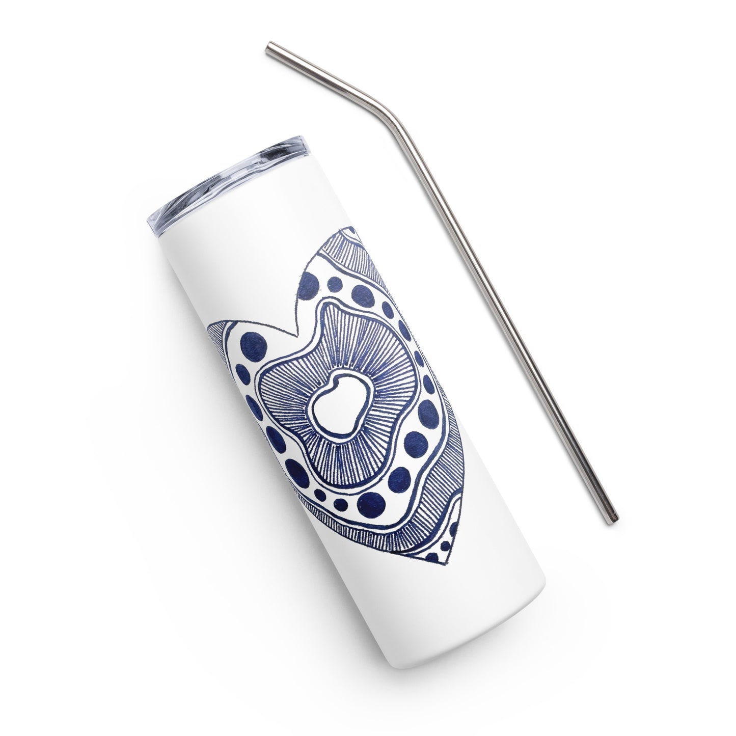 12 of hearts - Stainless Steel Tumbler