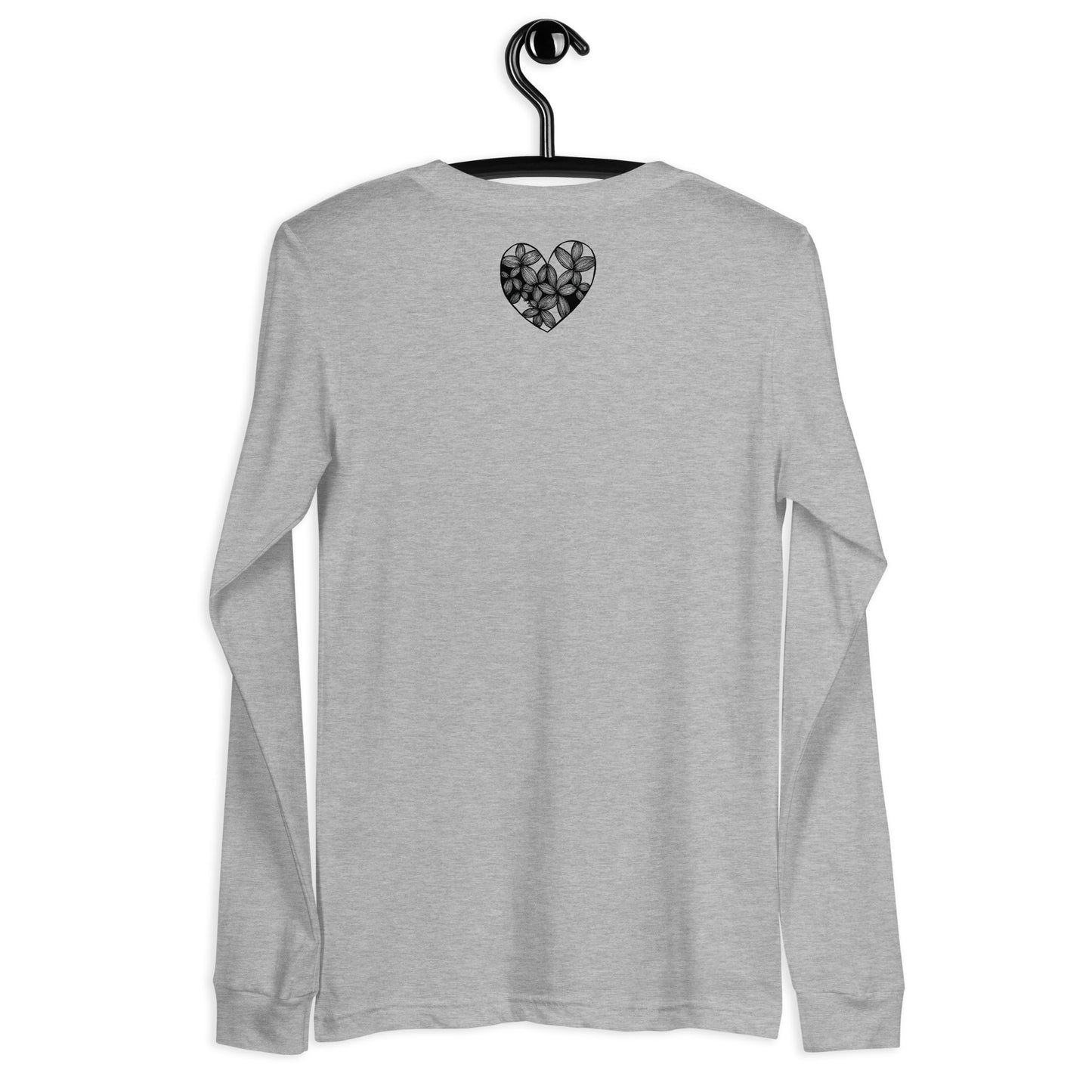 7 of hearts - long sleeve graphic t-shirt