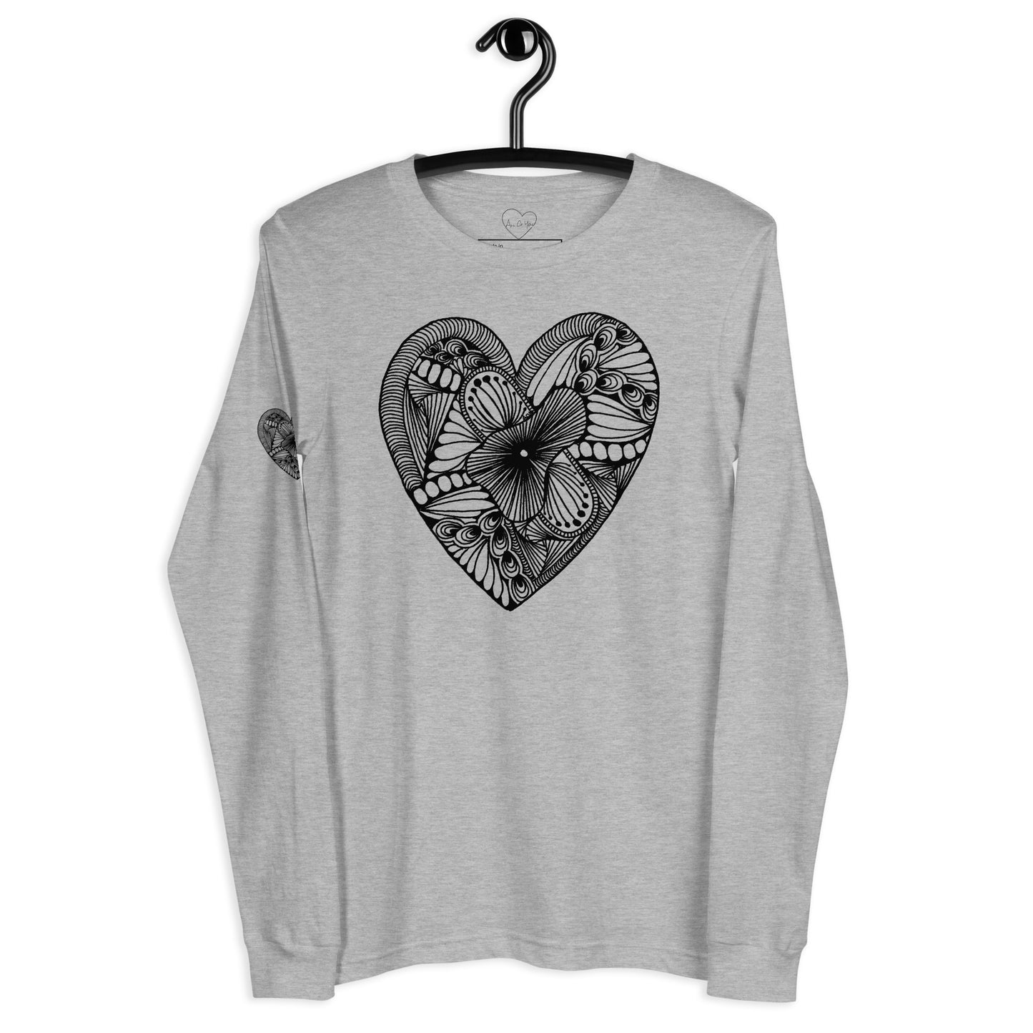 4 of hearts - long sleeve graphic t-shirt