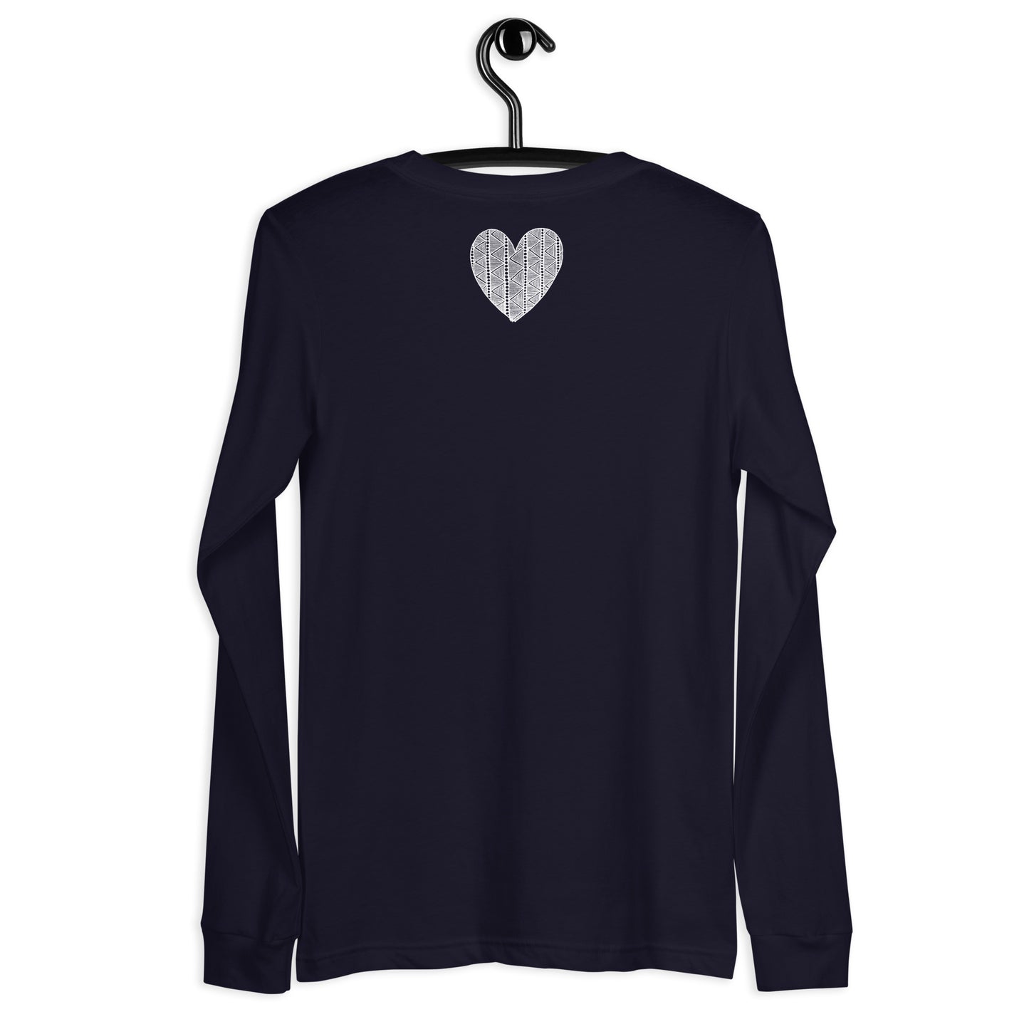 6 of hearts - long sleeve graphic t-shirt