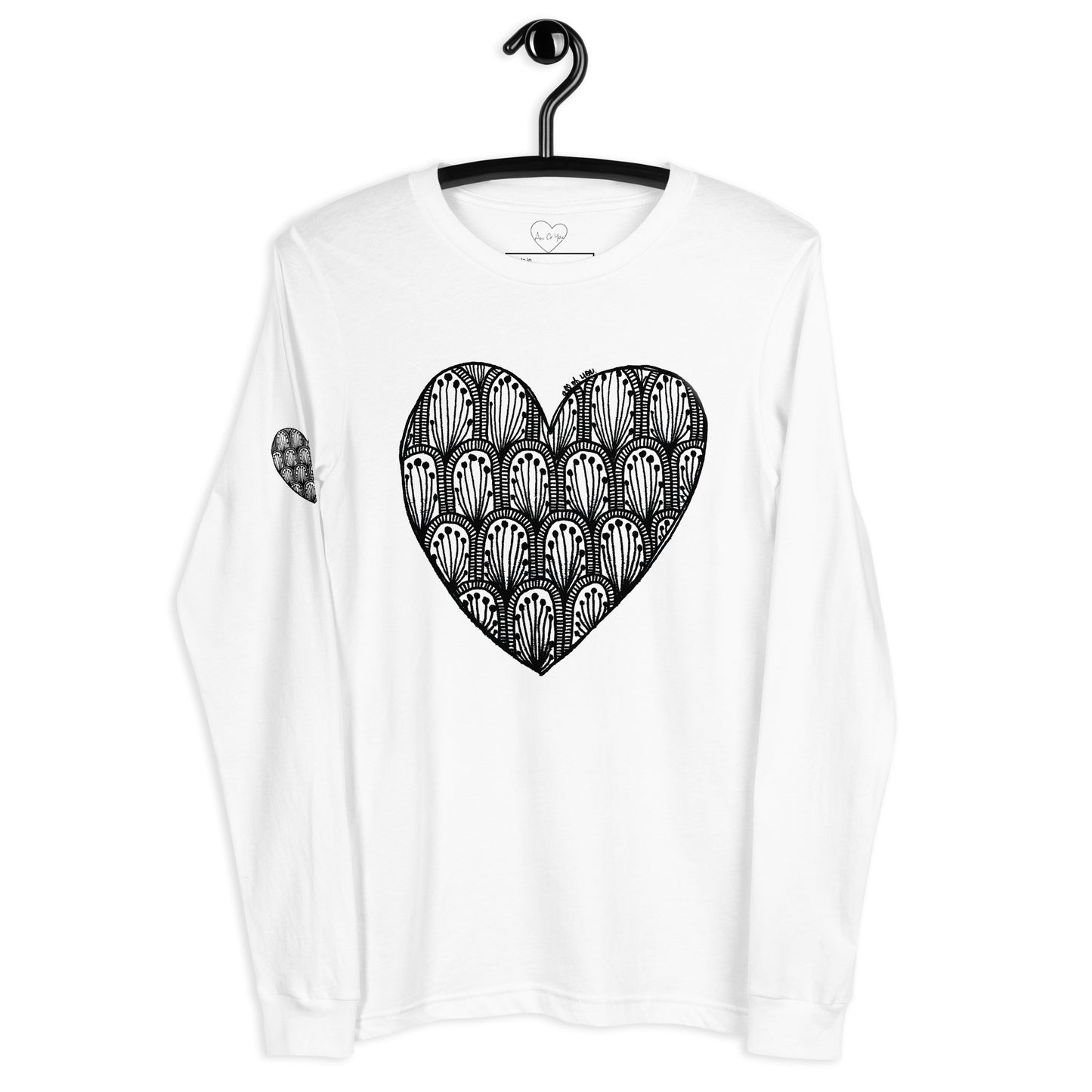 8 of hearts - long sleeve graphic t-shirt