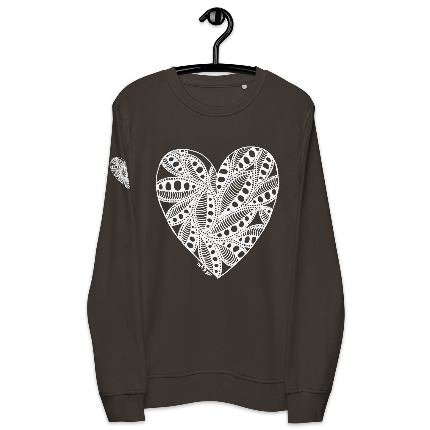 5 of hearts - organic sweatshirt