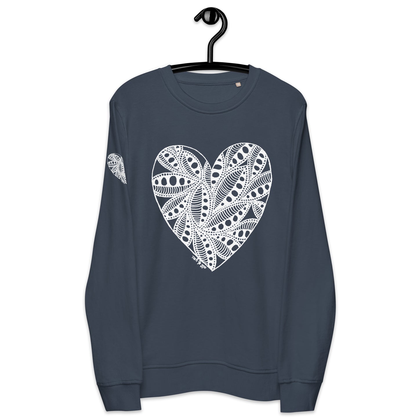 5 of hearts - organic sweatshirt