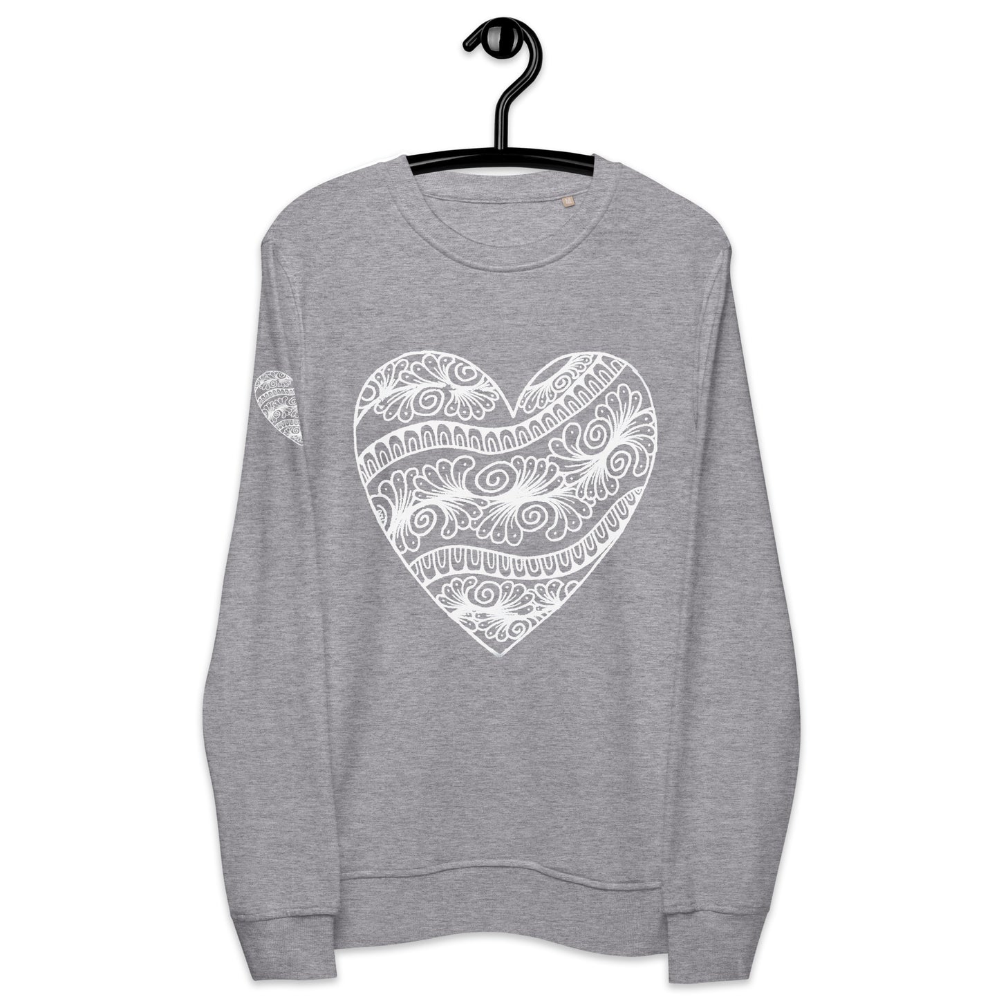 3 of hearts - organic sweatshirt