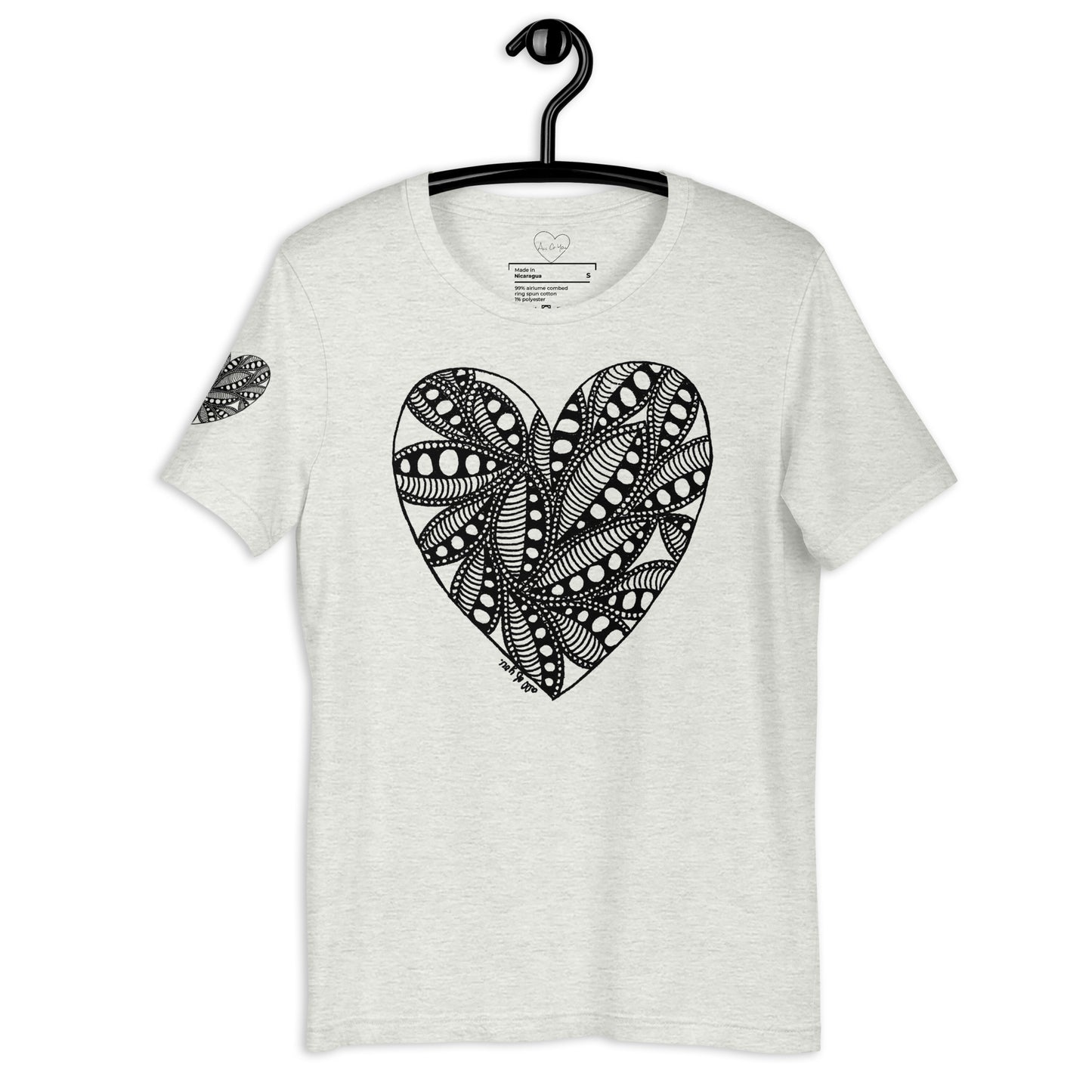 5 of hearts - short sleeve graphic t-shirt
