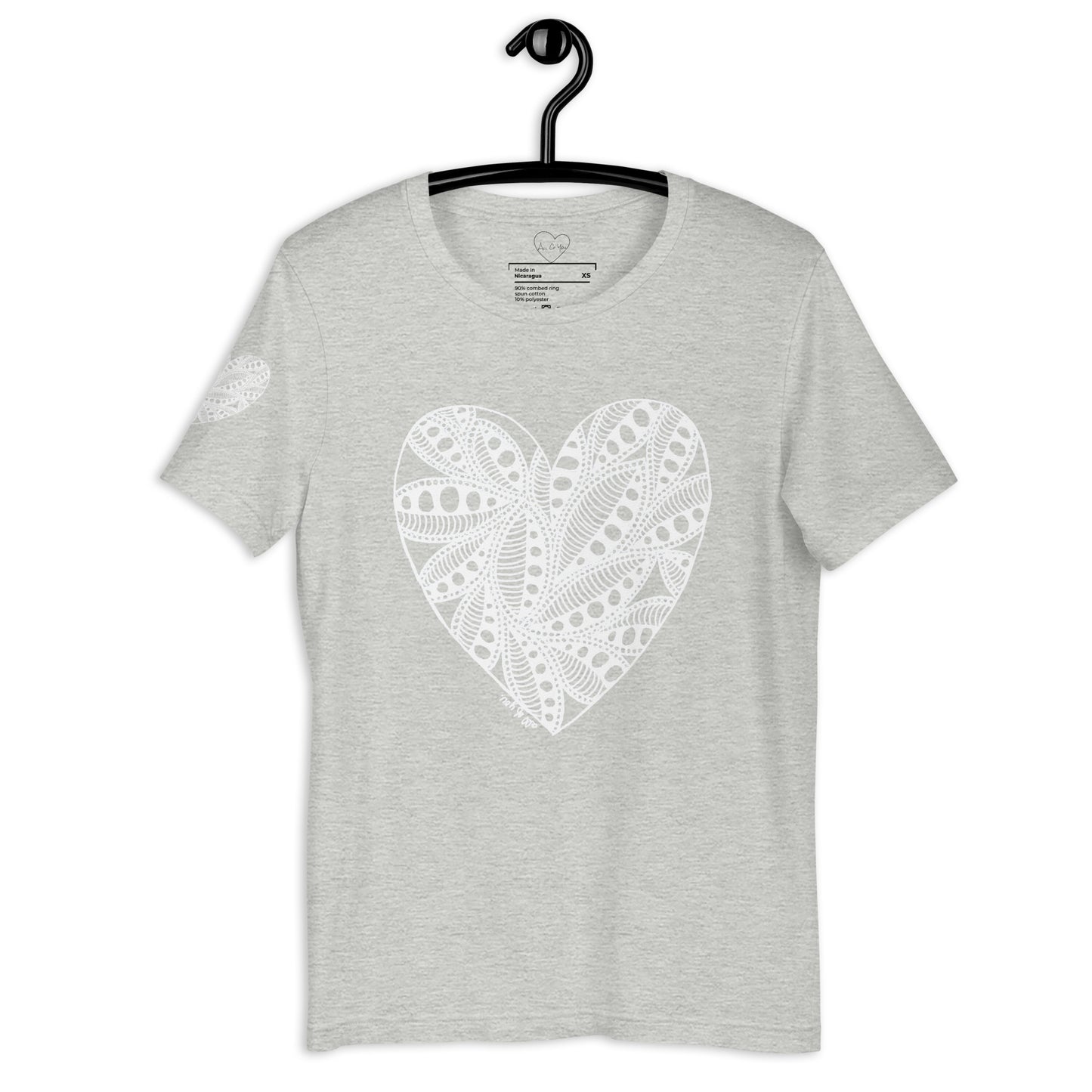 5 of hearts - short sleeve graphic t-shirt
