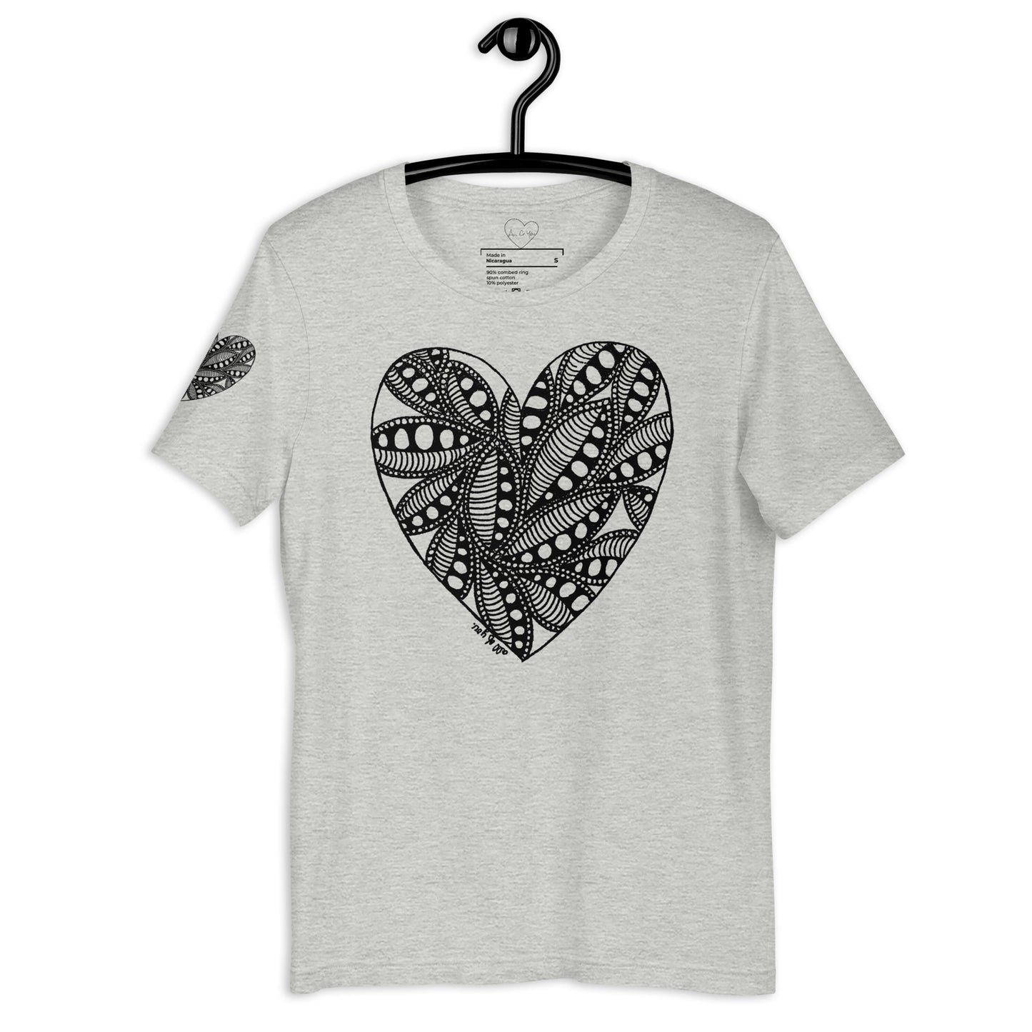 5 of hearts - short sleeve graphic t-shirt