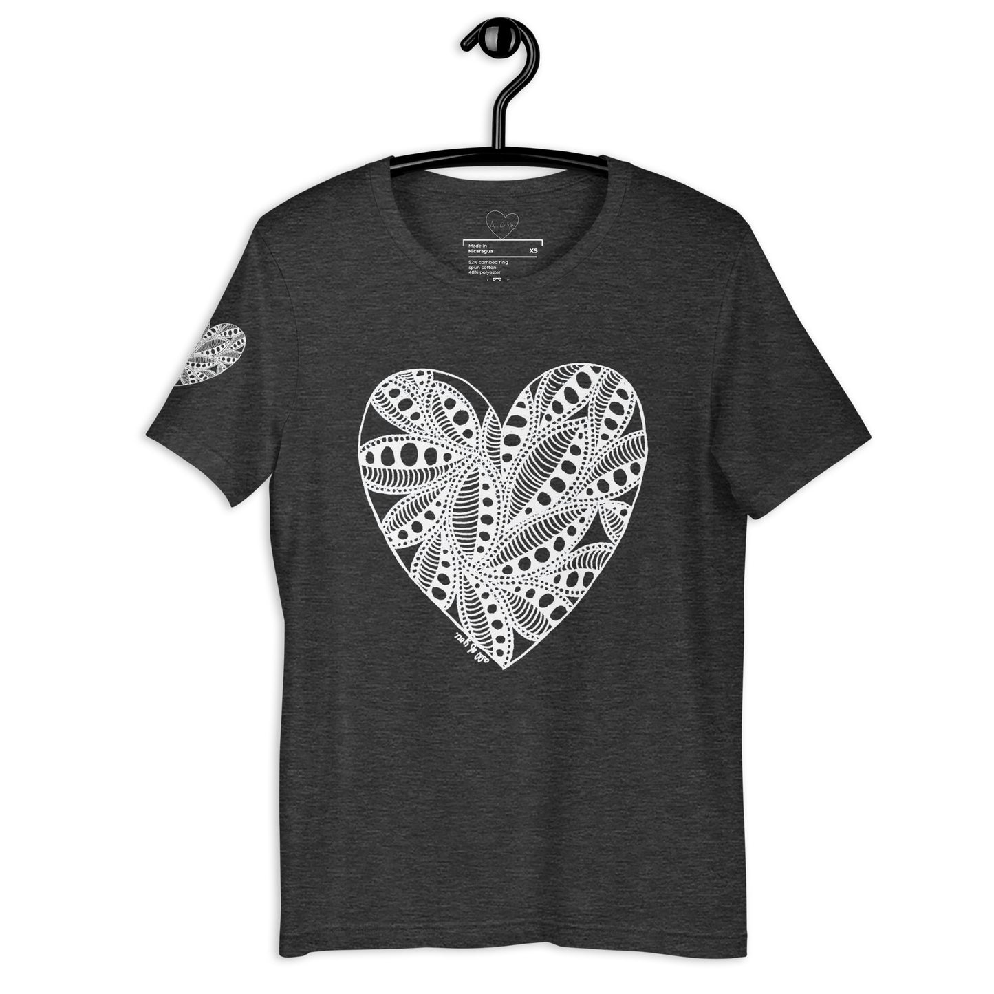 5 of hearts - short sleeve graphic t-shirt