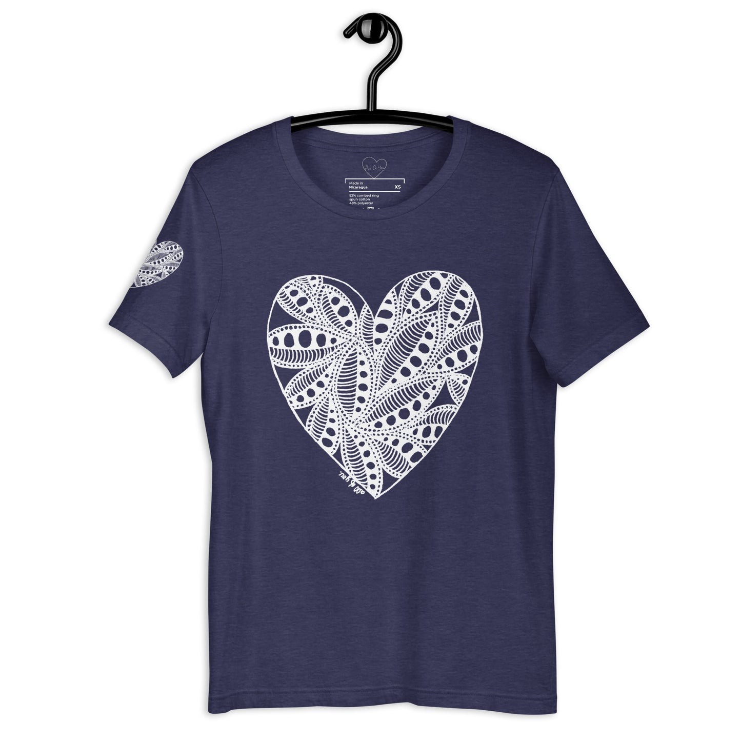 5 of hearts - short sleeve graphic t-shirt