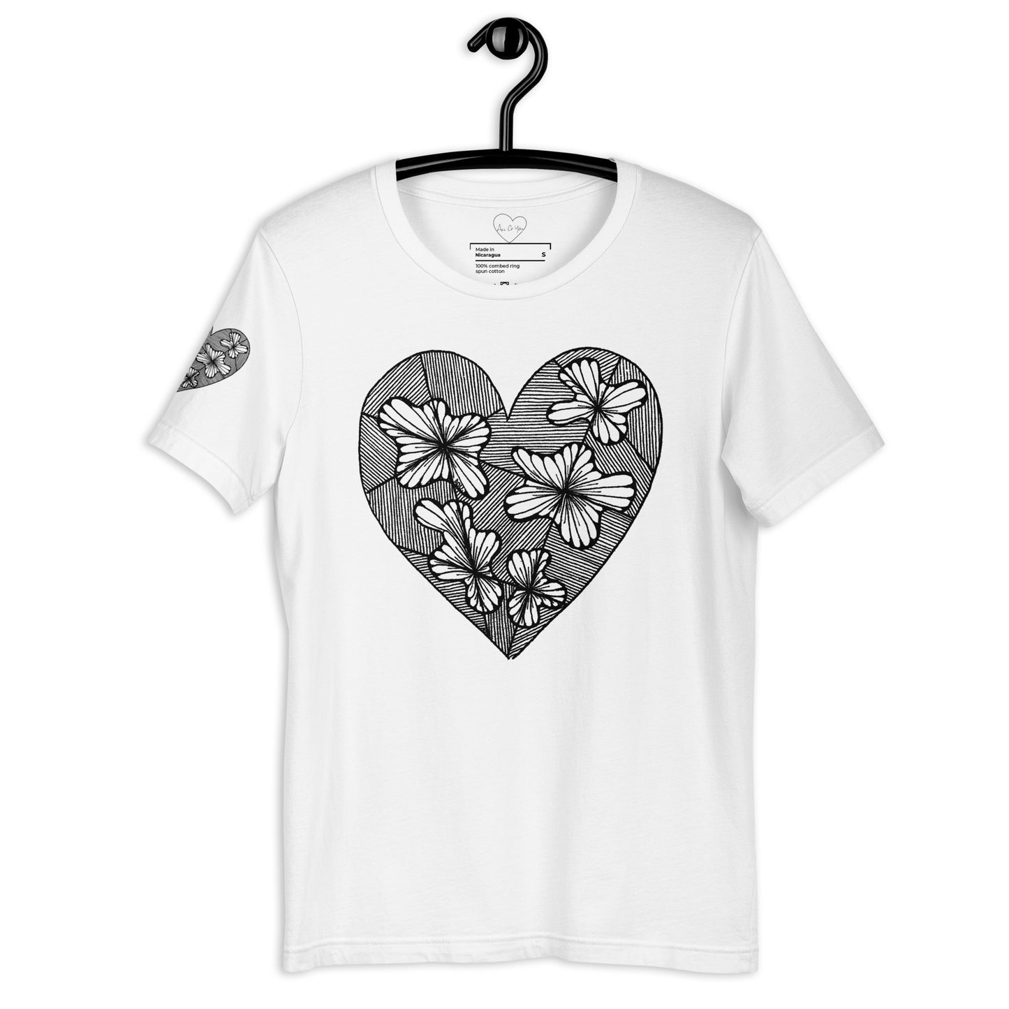 2 of hearts - short sleeve graphic t-shirt