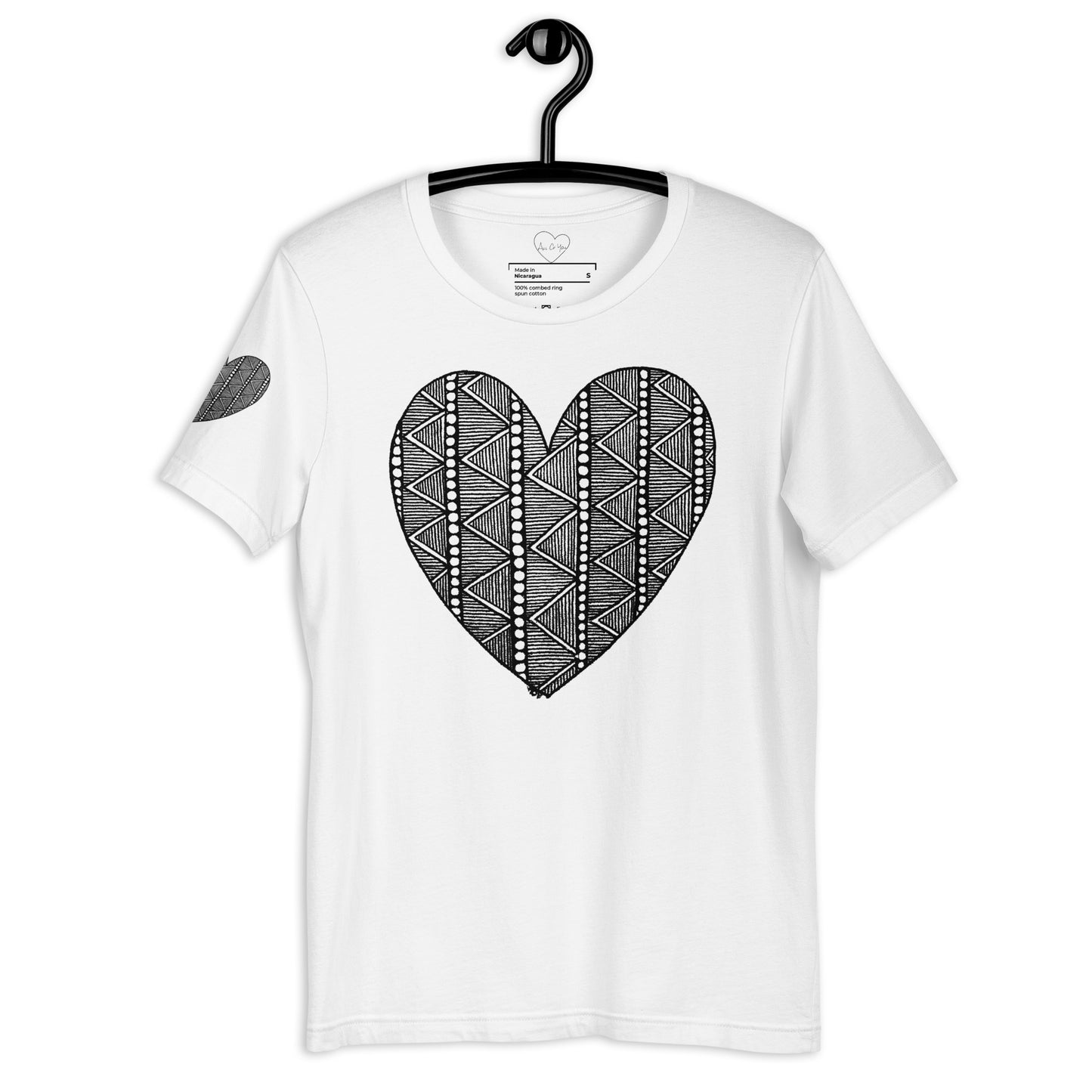 6 of hearts - short sleeve graphic t-shirt