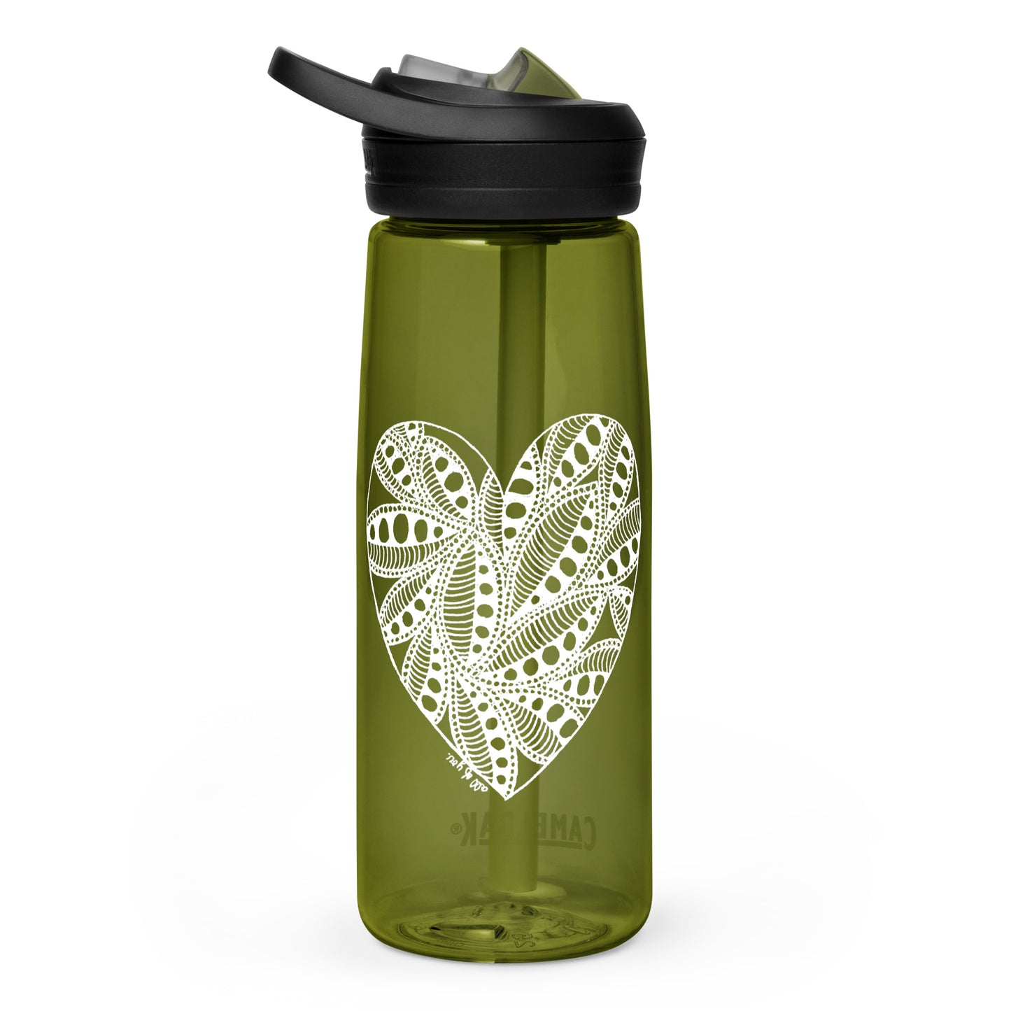 5 of hearts - Camelbak Water Bottle