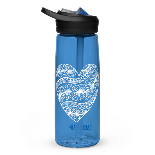 3 of hearts - Camelbak Water Bottle