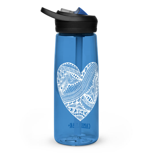 9 of hearts - Camelbak Water Bottle