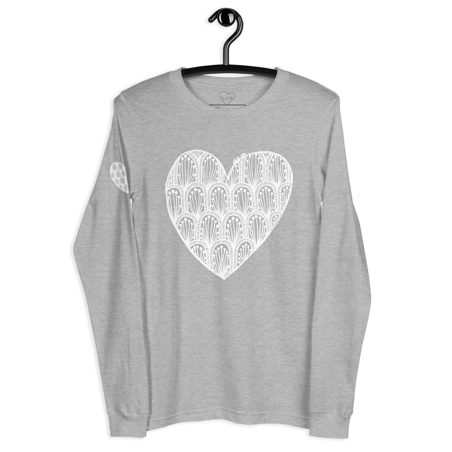 8 of hearts - long sleeve graphic t-shirt