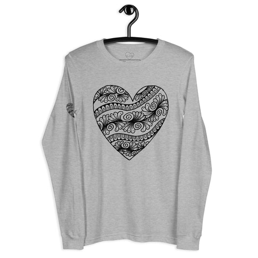 3 of hearts - long sleeve graphic t-shirt