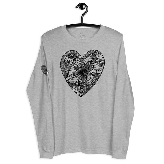 4 of hearts - long sleeve graphic t-shirt