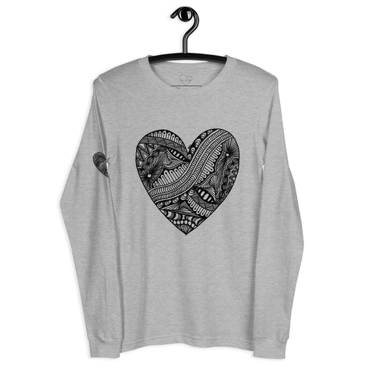 9 of hearts - long sleeve graphic t-shirt