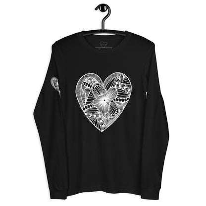 4 of hearts - long sleeve graphic t-shirt