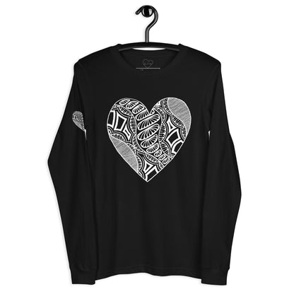 1 of hearts - long sleeve graphic t-shirt