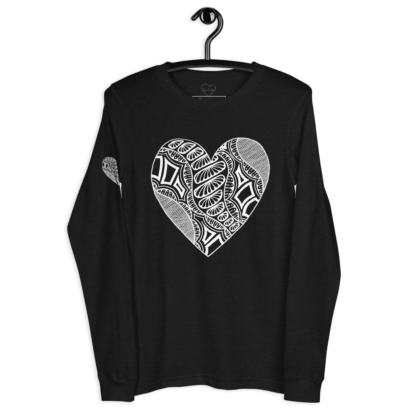 1 of hearts - long sleeve graphic t-shirt