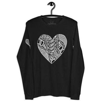 1 of hearts - long sleeve graphic t-shirt