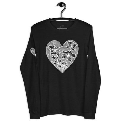 2 of hearts - long sleeve graphic t-shirt