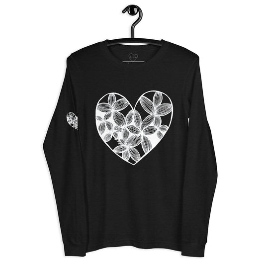 7 of hearts - long sleeve graphic t-shirt