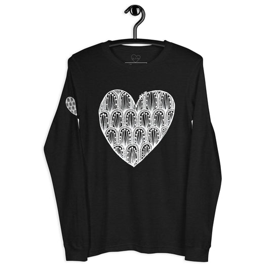 8 of hearts - long sleeve graphic t-shirt