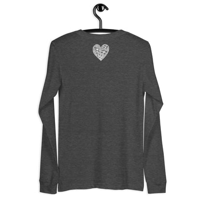 2 of hearts - long sleeve graphic t-shirt