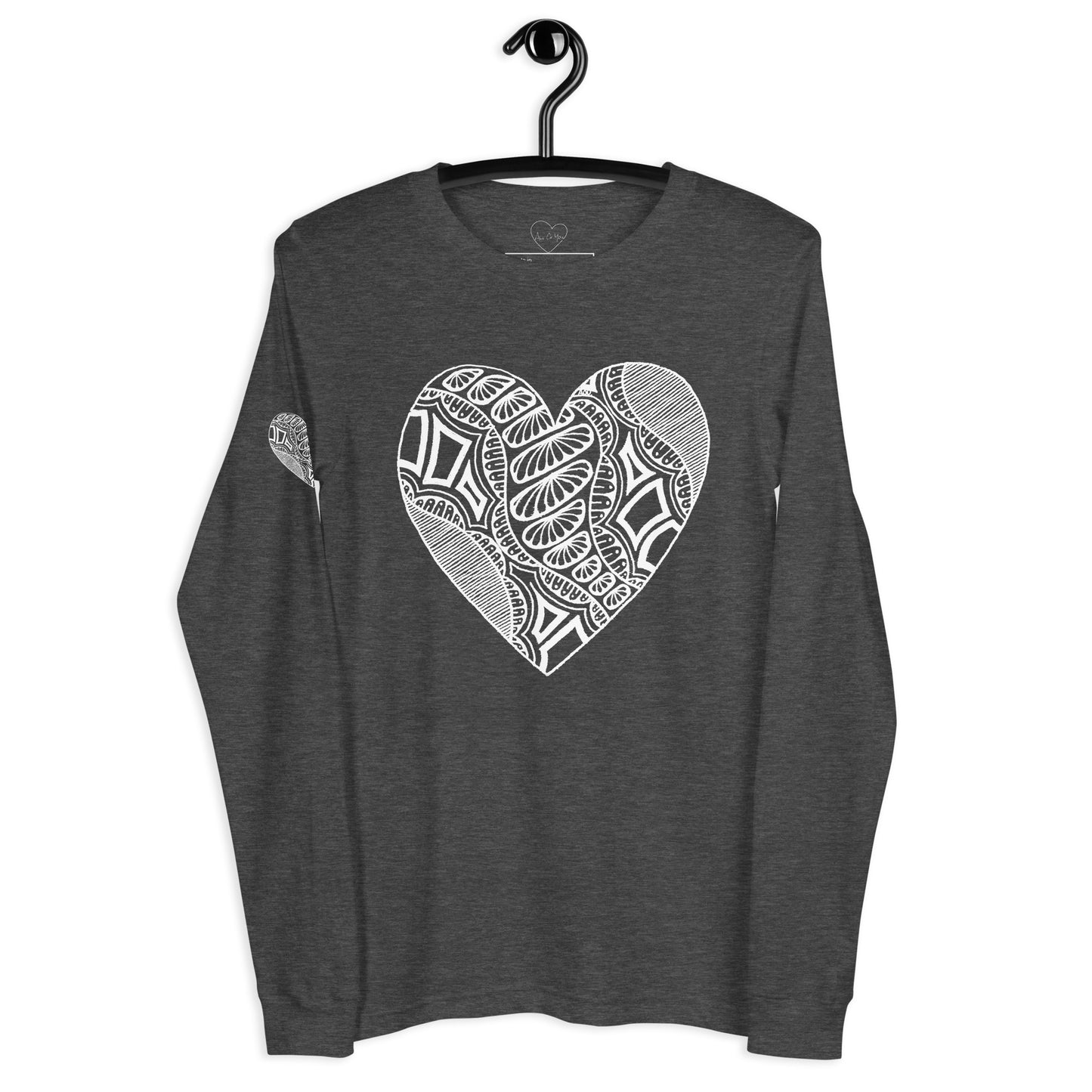 1 of hearts - long sleeve graphic t-shirt