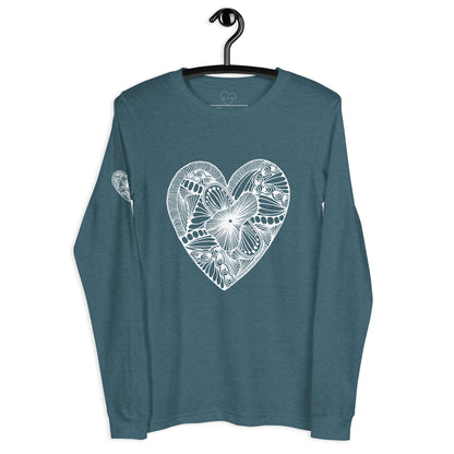 4 of hearts - long sleeve graphic t-shirt