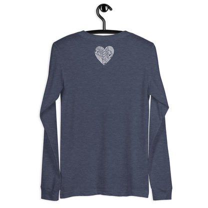 1 of hearts - long sleeve graphic t-shirt