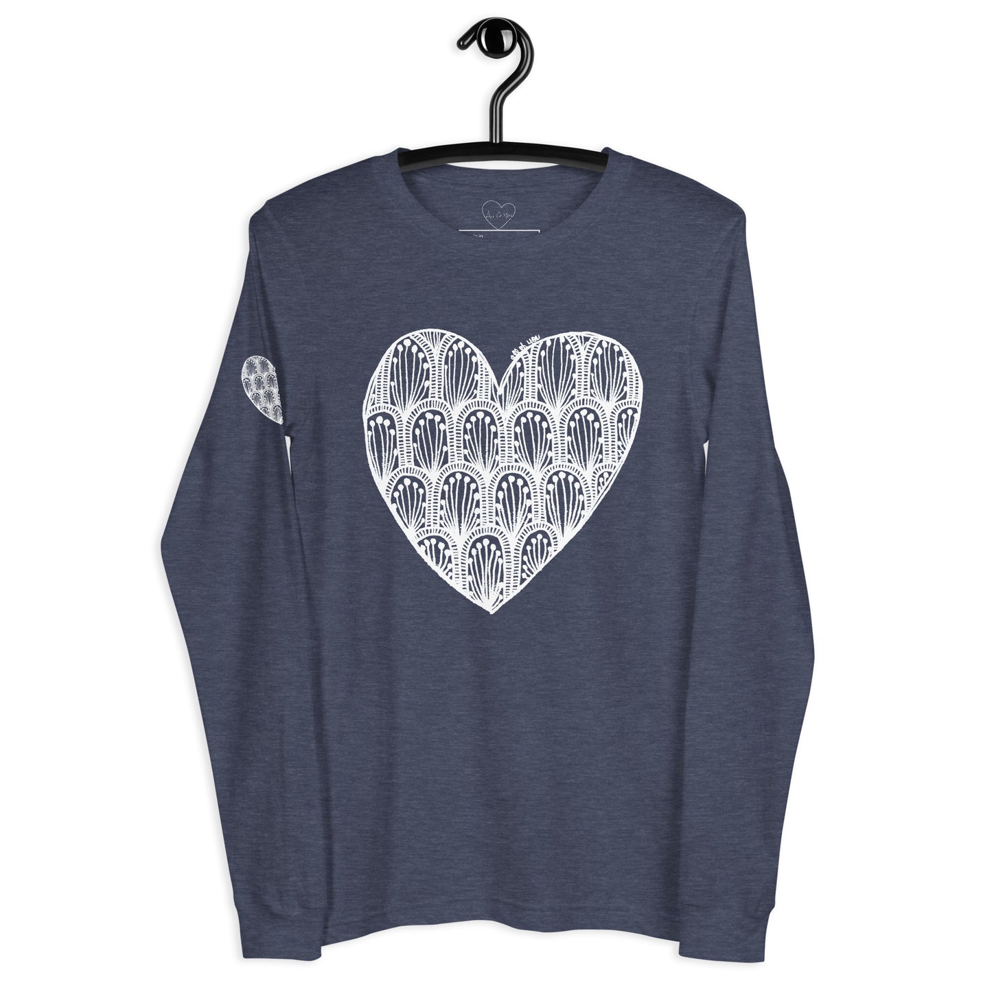 8 of hearts - long sleeve graphic t-shirt