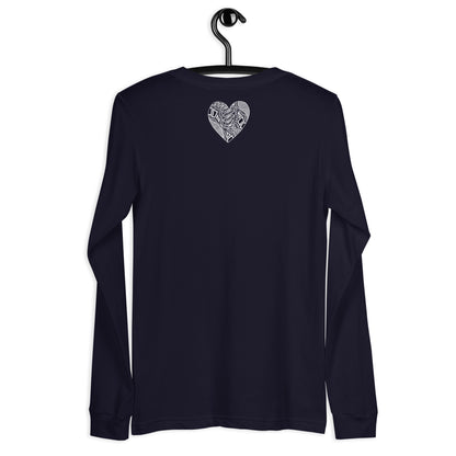 1 of hearts - long sleeve graphic t-shirt