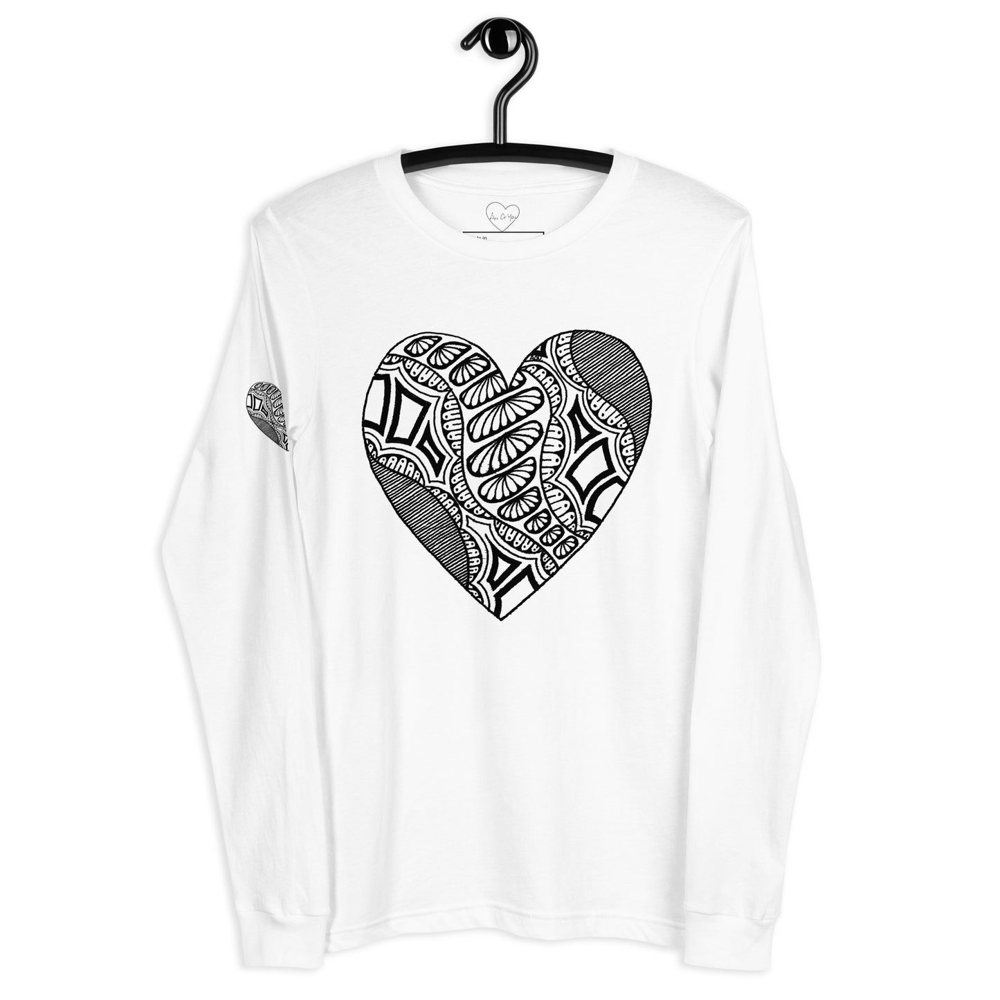 1 of hearts - long sleeve graphic t-shirt