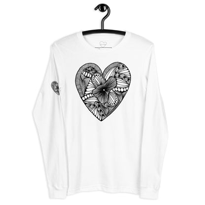 4 of hearts - long sleeve graphic t-shirt