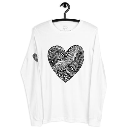 9 of hearts - long sleeve graphic t-shirt