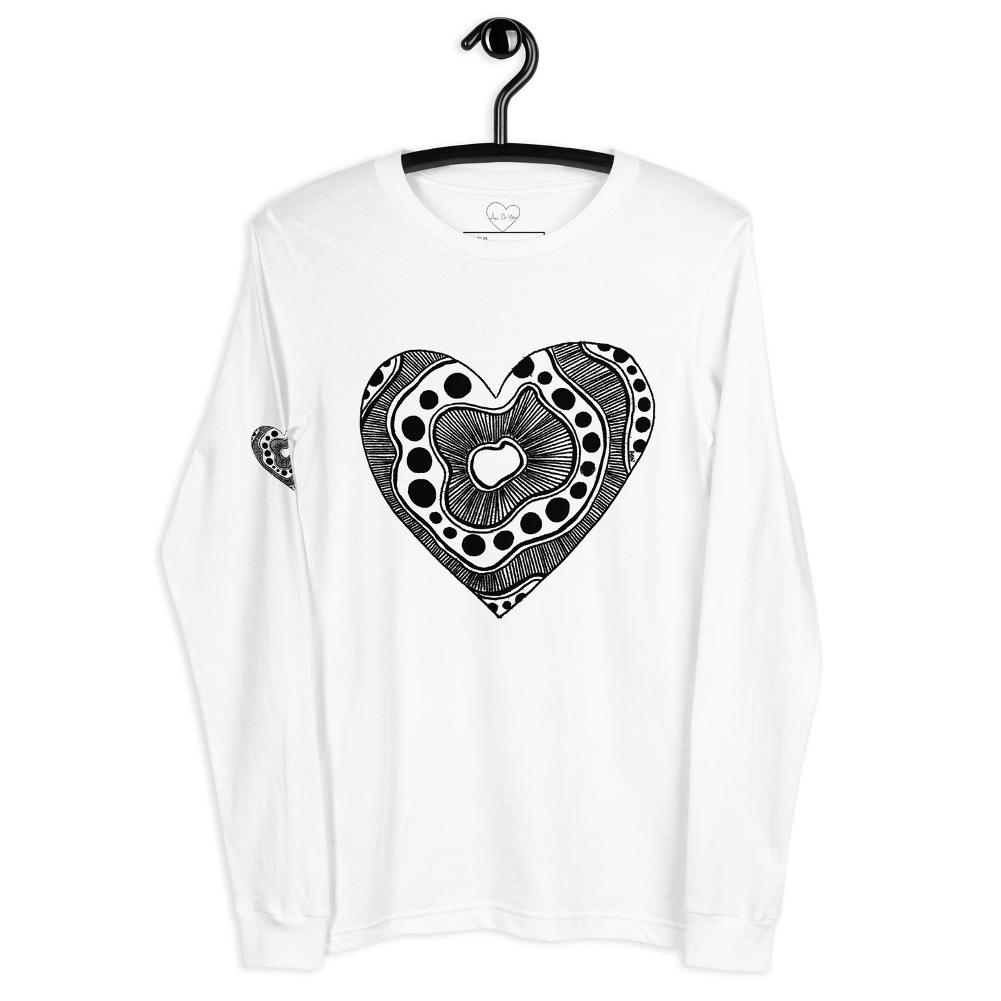 12 of hearts - long sleeve graphic t-shirt