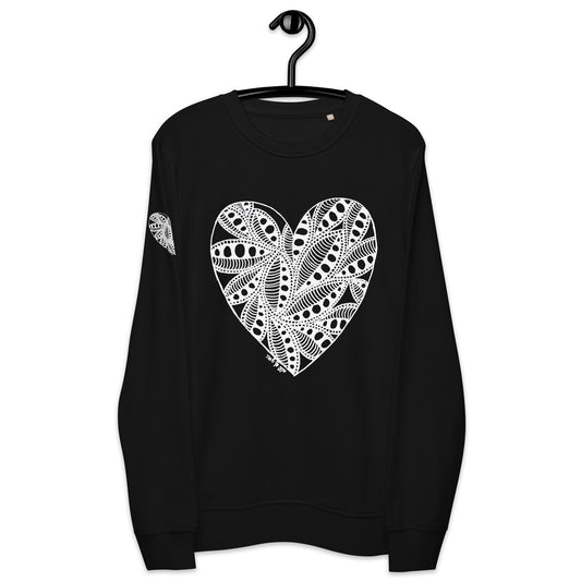 5 of hearts - organic sweatshirt