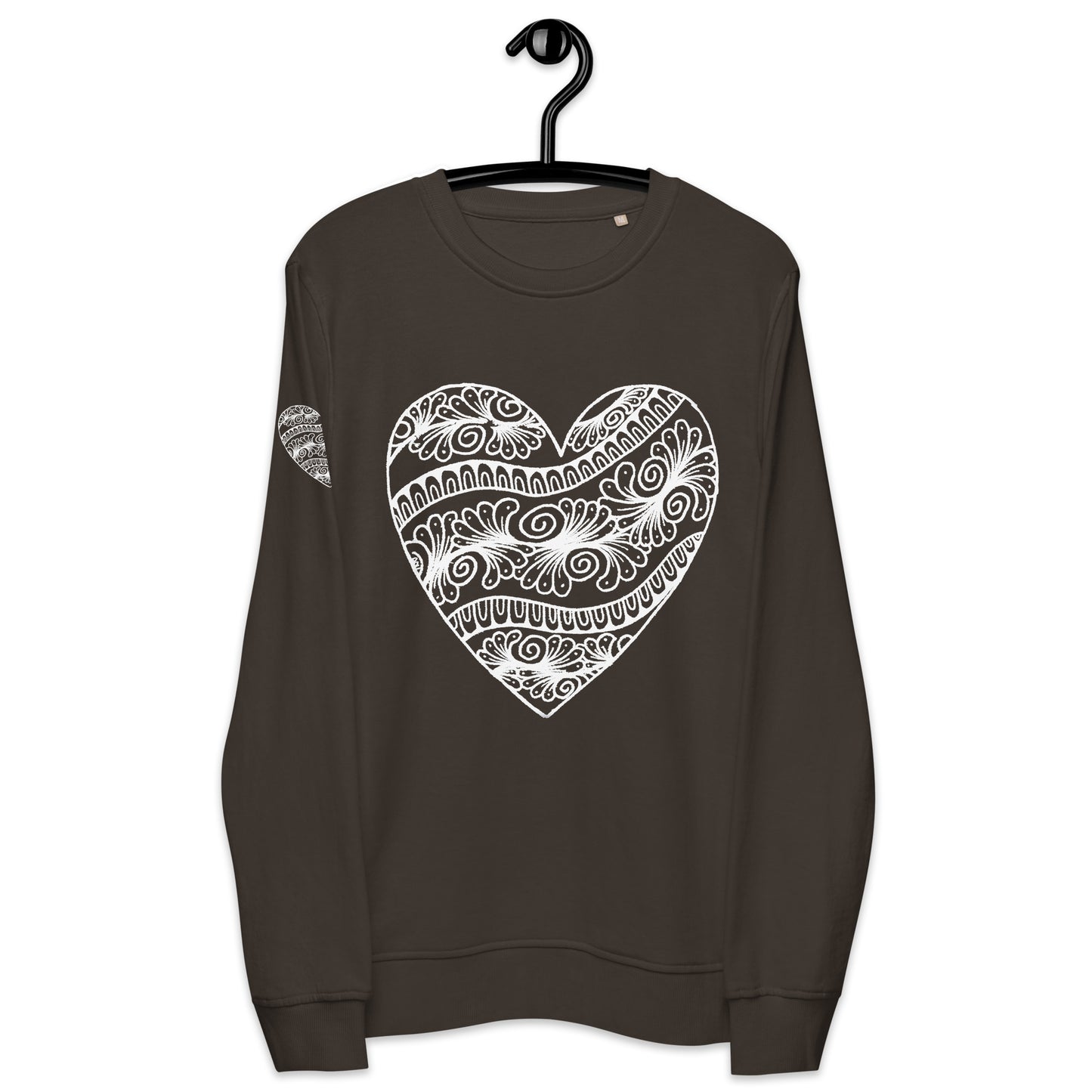 3 of hearts - organic sweatshirt