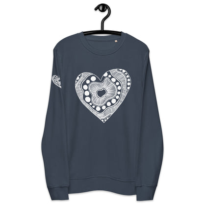 12 of hearts - organic sweatshirt