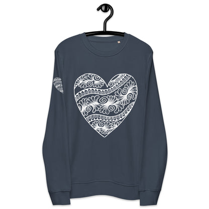 3 of hearts - organic sweatshirt