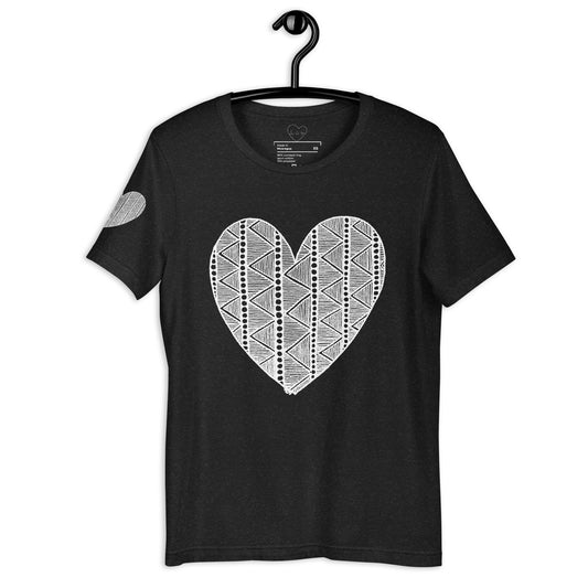 6 of hearts - short sleeve graphic t-shirt