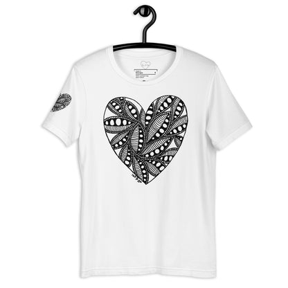 5 of hearts - short sleeve graphic t-shirt